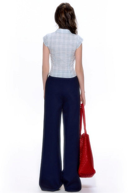 Short-Sleeve Color Block Shirt