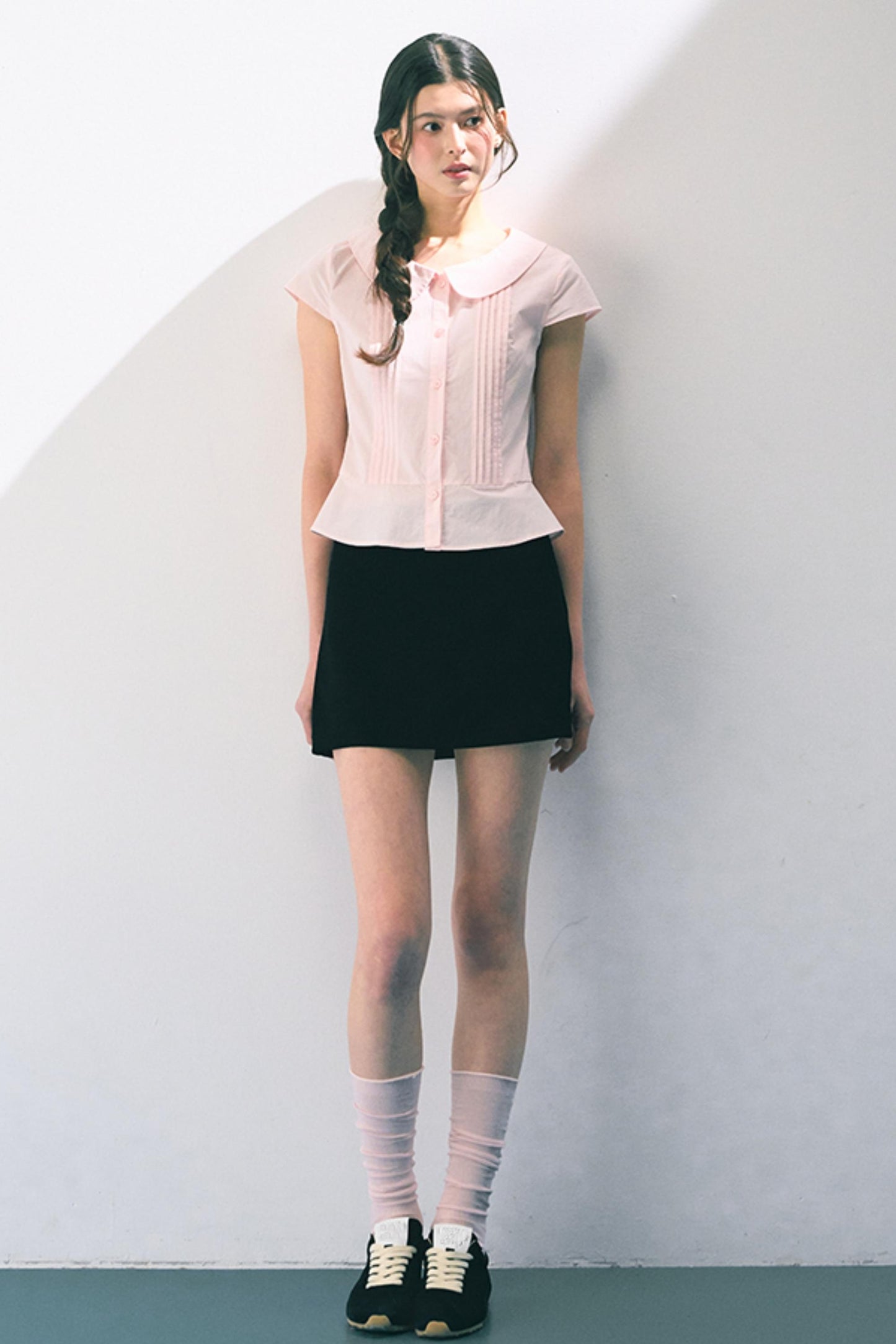 Pink Peter Pan Collar Shirt