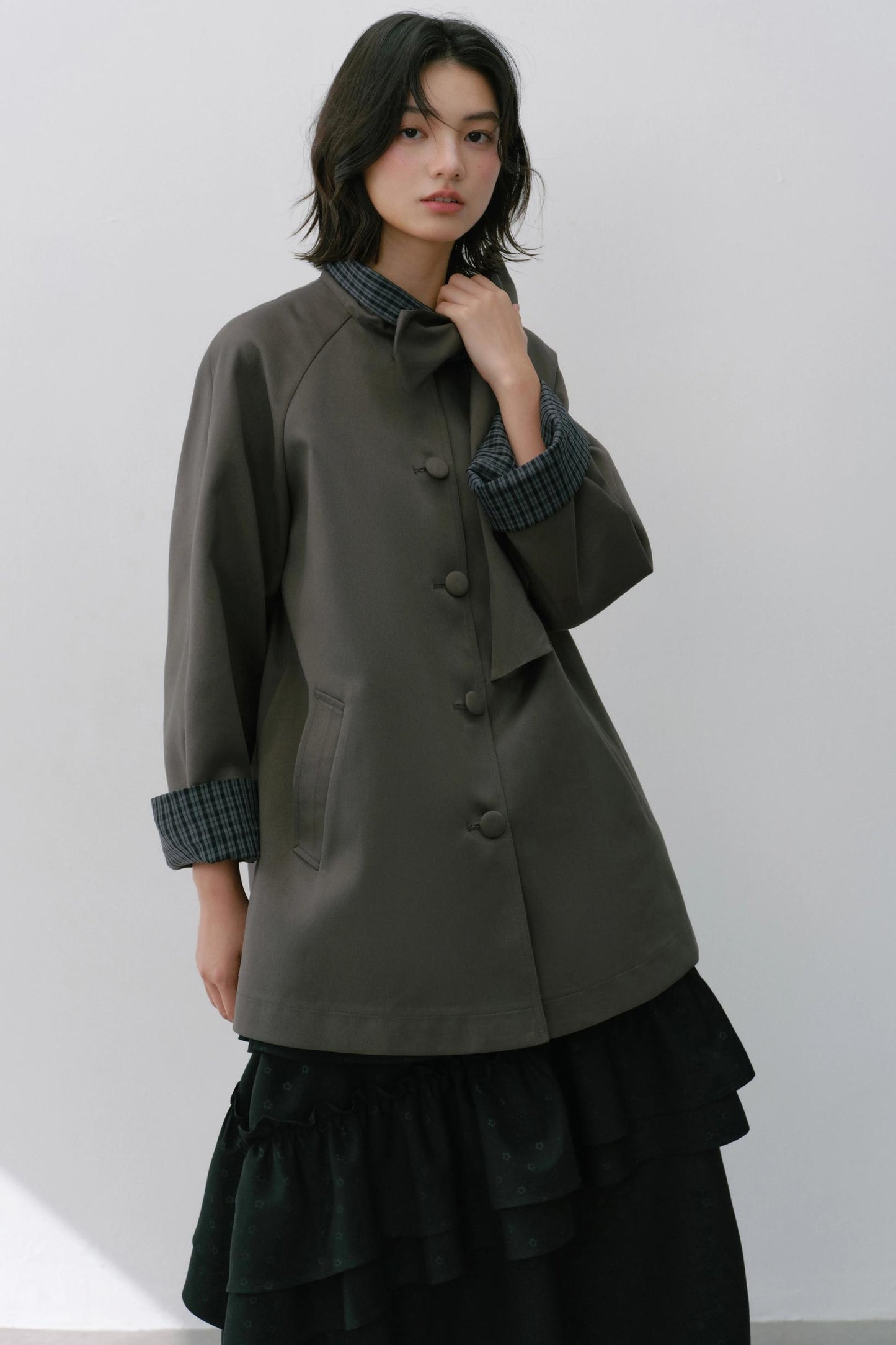 Sweet Bow Trench Coat