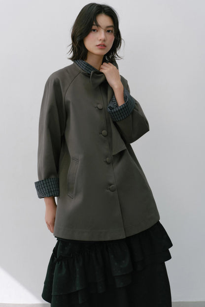 Sweet Bow Trench Coat