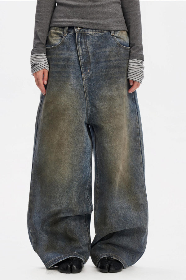 Vintage Distressed Denim Pants