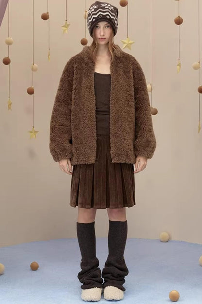 Wool Blend Button Sock Cover