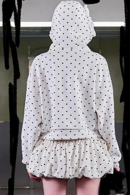 Love Polka Dot Cat Ear Jacket