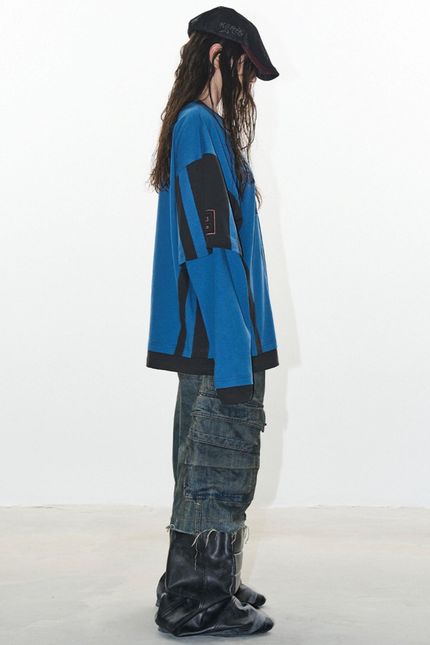 Layered Stripe Jersey T-Shirt