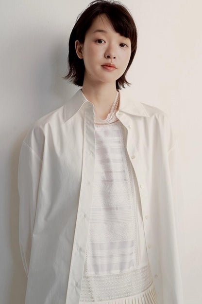 White Boyfriend Shirt