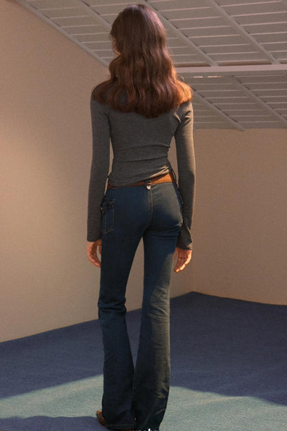 Color-Block Patchwork Base T-Shirt