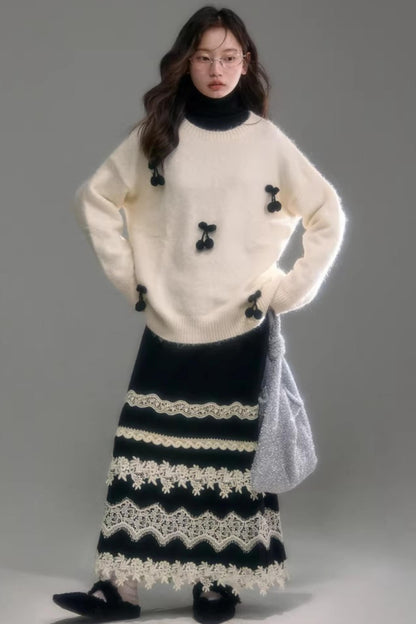 Soft Cloud Ribbed Turtleneck Sweater