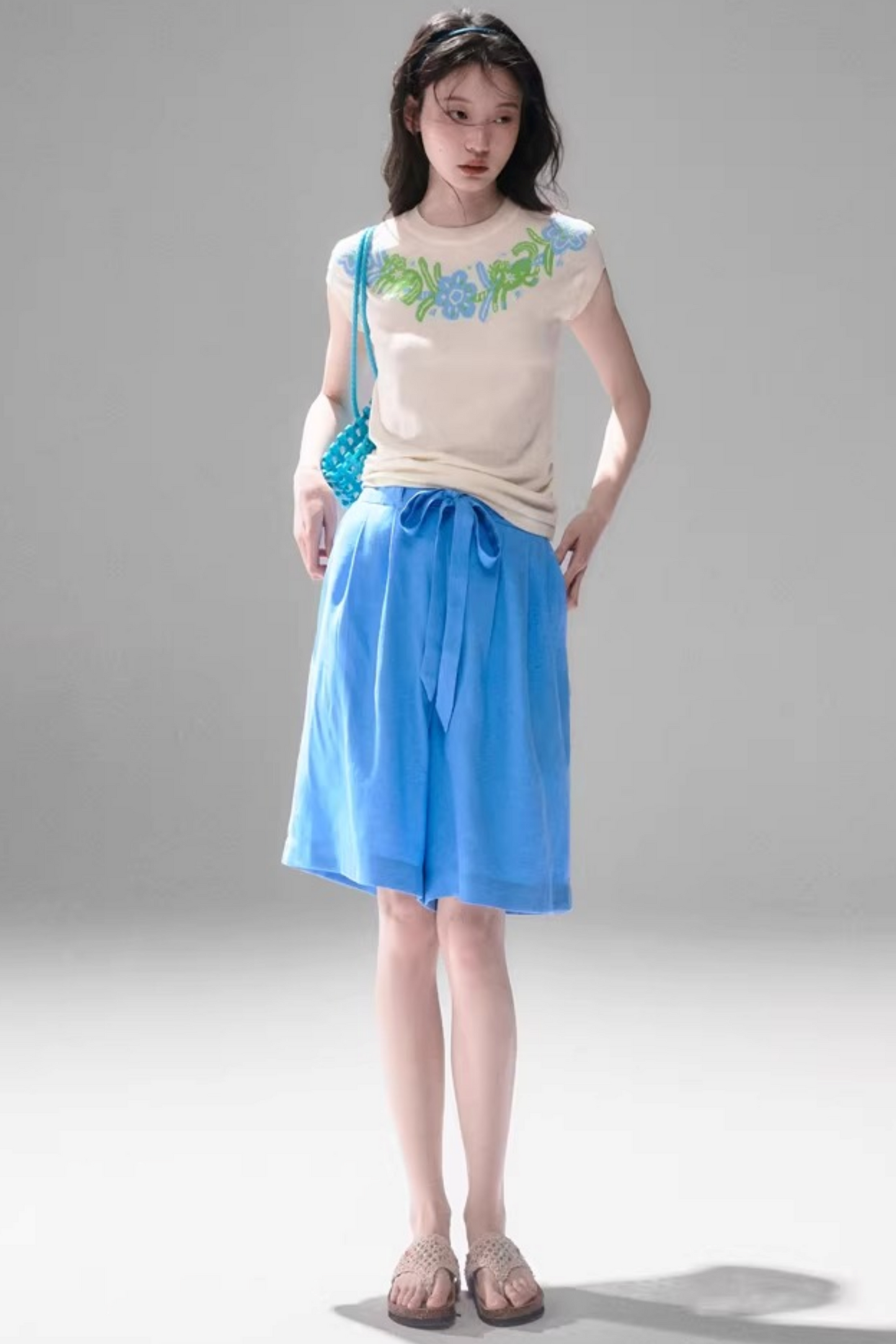 Little Horse Jacquard Cotton Top