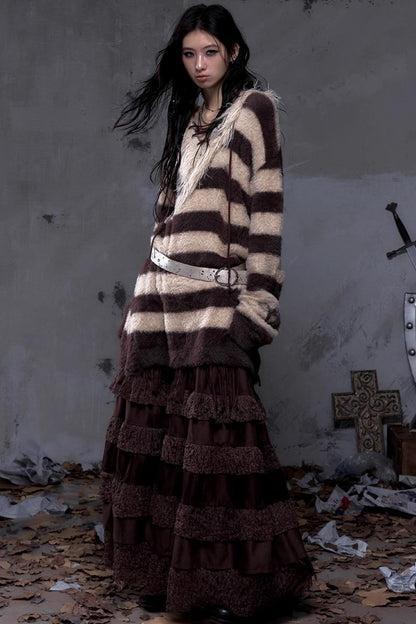 Vintage Street Punk Long Sweater