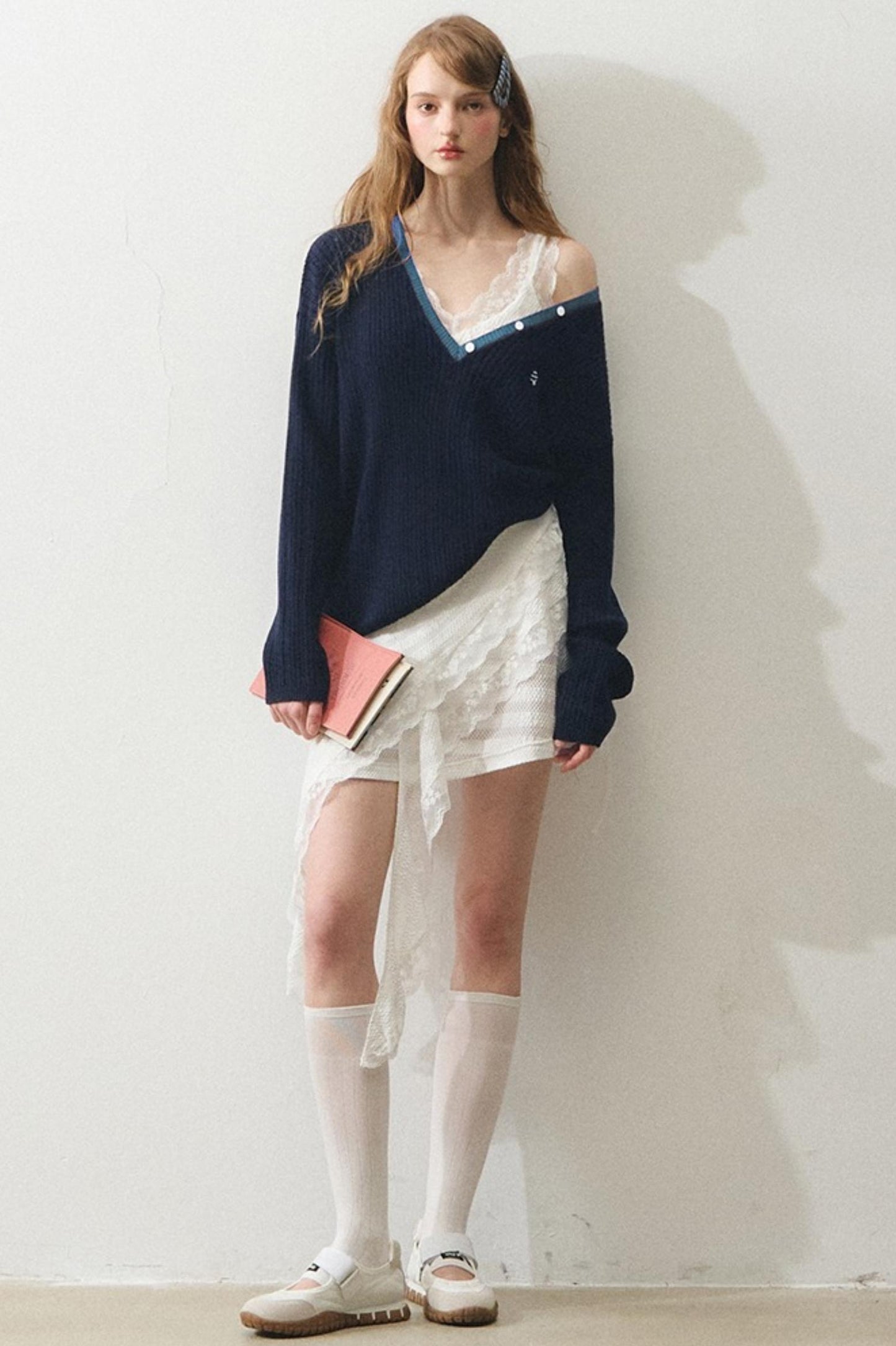 French Mint Sweater Touch Sundress Set-Up