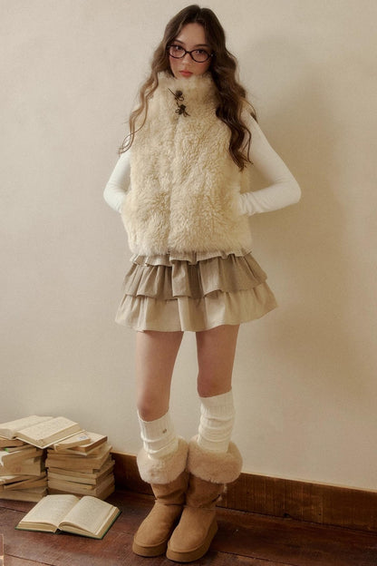 Sweet Berry Reversible Vest Jacket
