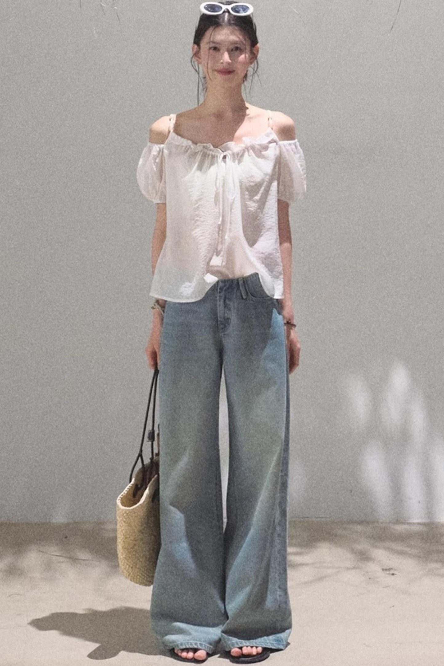 Summer Breeze Bubble Sleeve Top