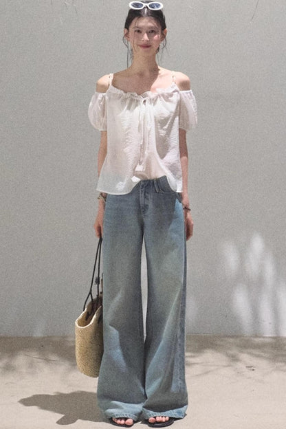 Summer Breeze Bubble Sleeve Top