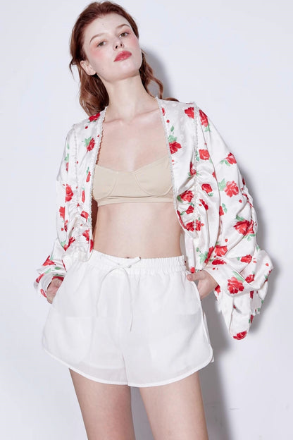 Deconstructed Rose Beaded Jacket