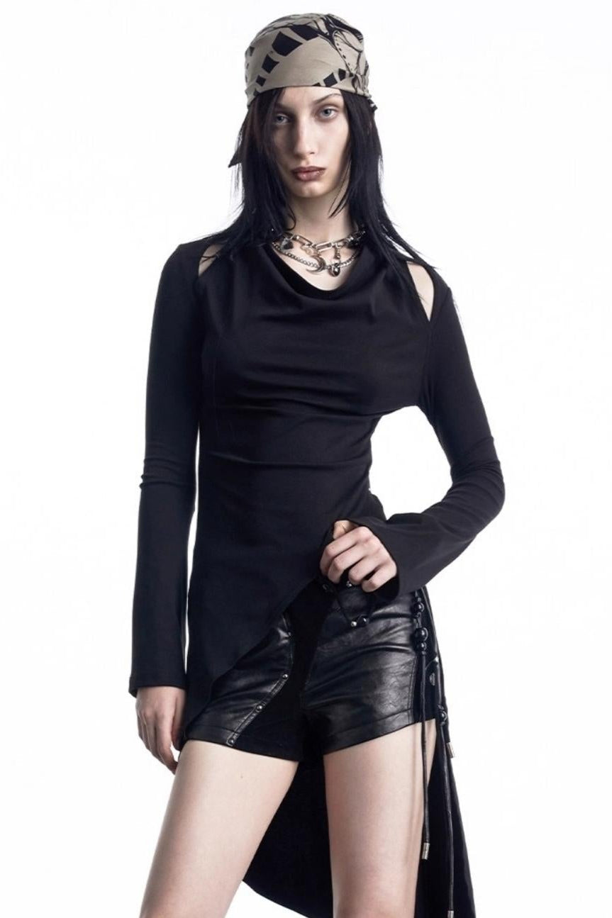 Off-the-Shoulder Knit Tee