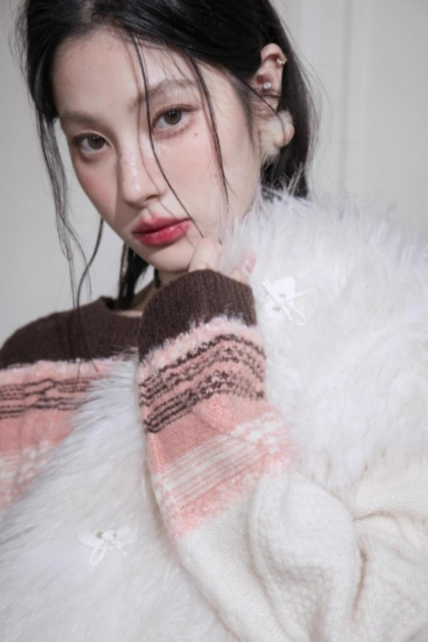 Simulated Texture Fur Vest