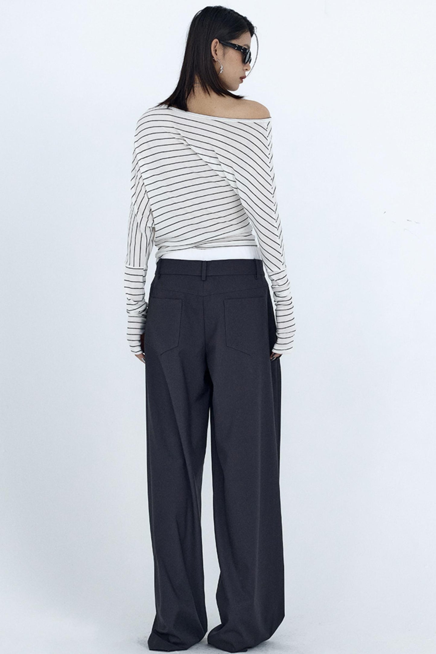 Elastic Waist Western Trousers