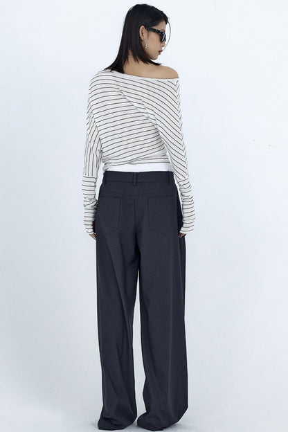 Elastic Waist Western Trousers