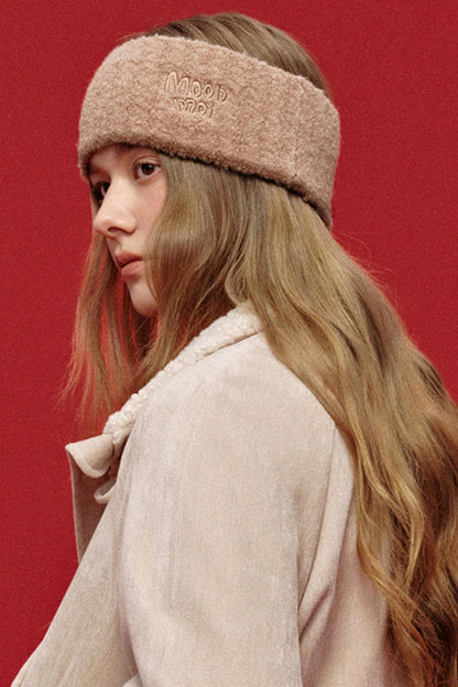 Letter Jacquard Wool Headband