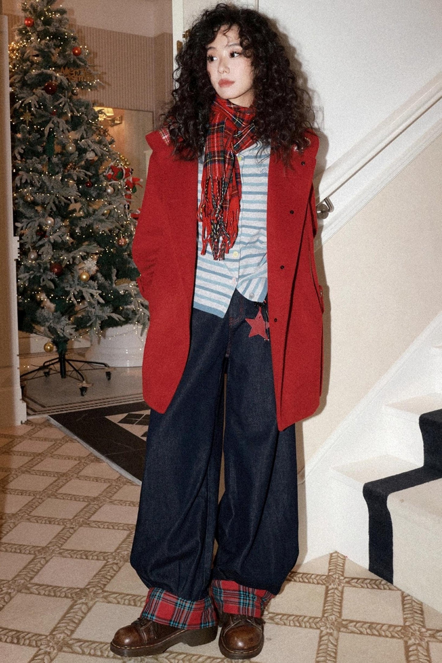 Candy Paper Wool Cardigan Set-Up