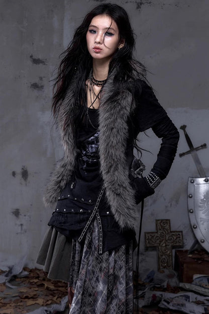 Wasteland Punk Fur Vest