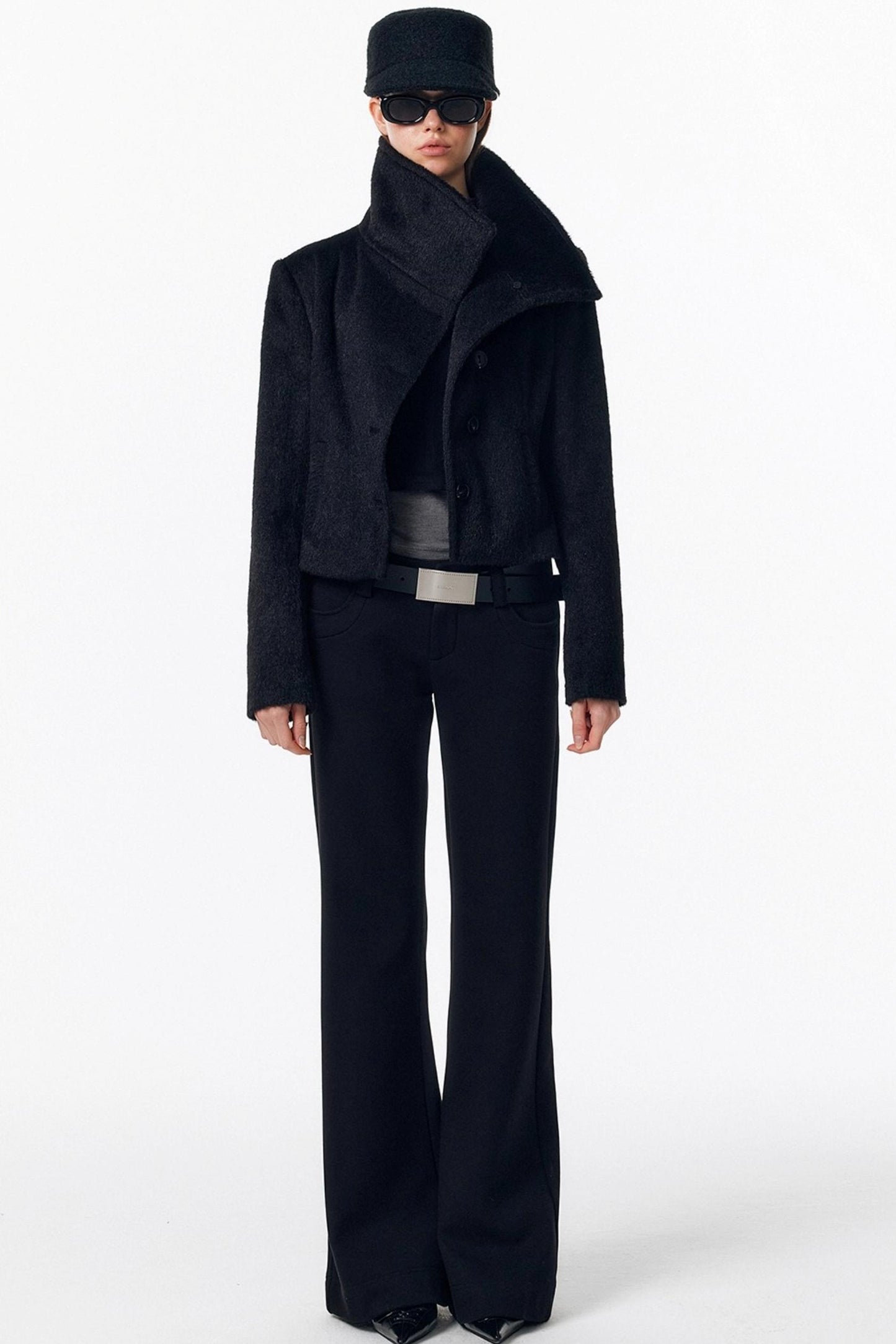 Detachable Fur Wool Coat