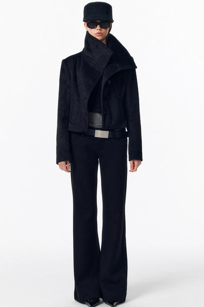 Detachable Fur Wool Coat