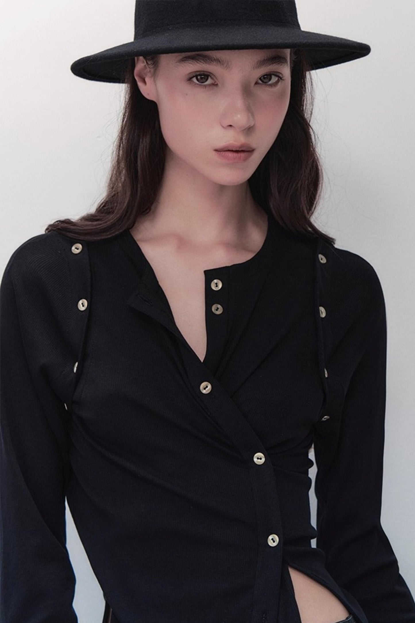 Detachable Round Neck Knitted Cardigan