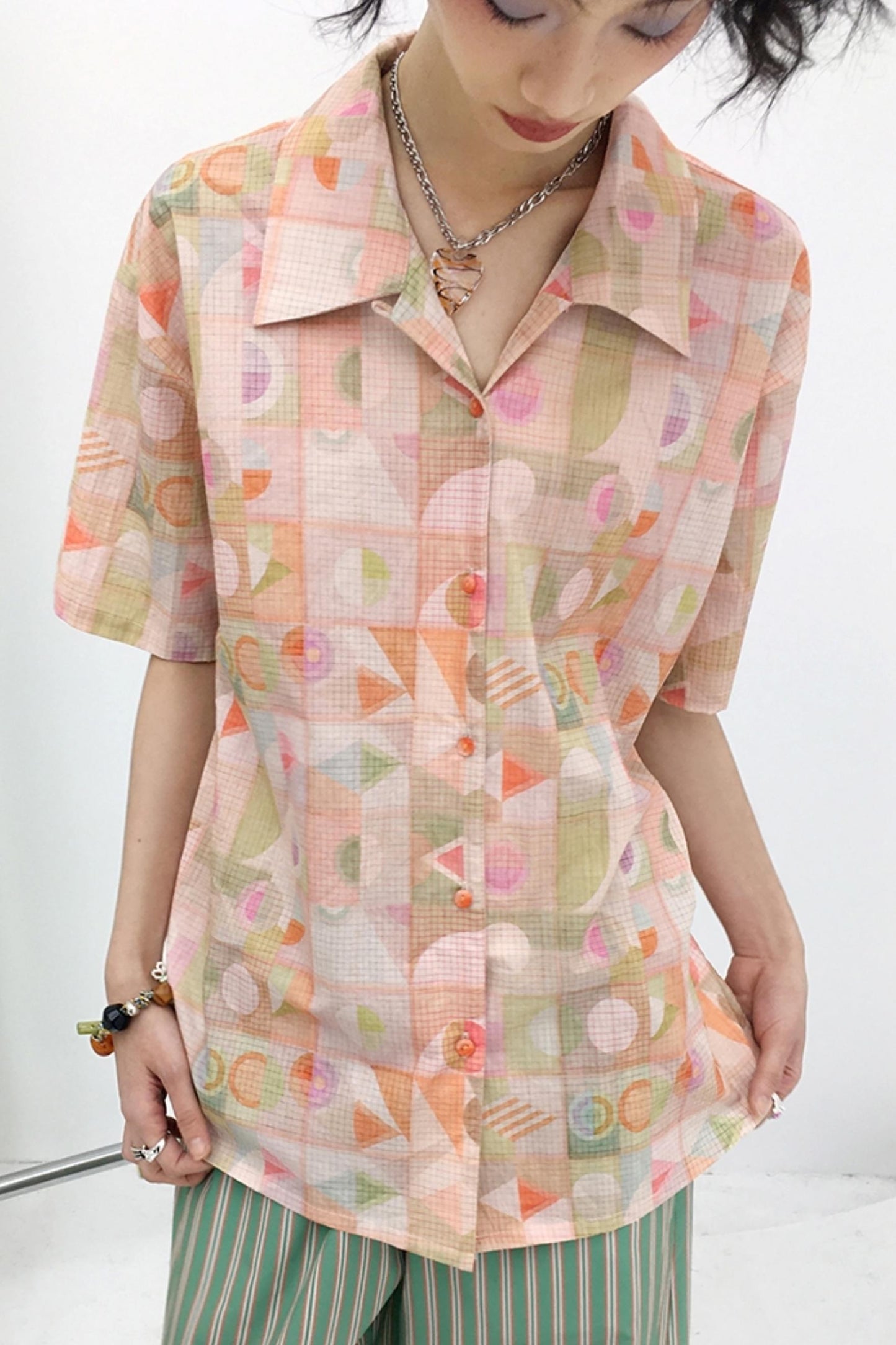 Summer Geometric Blouse
