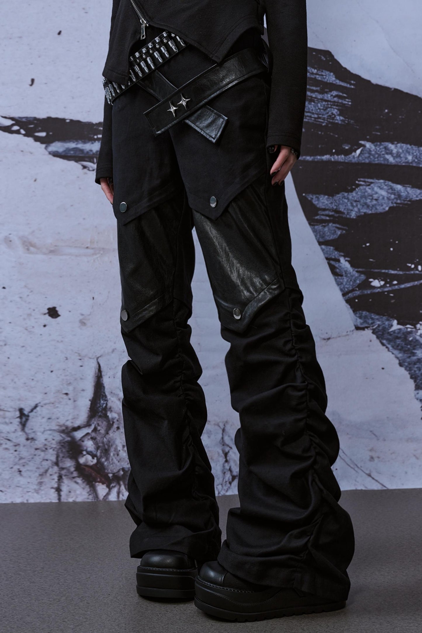 Street Style Patchwork Jeans