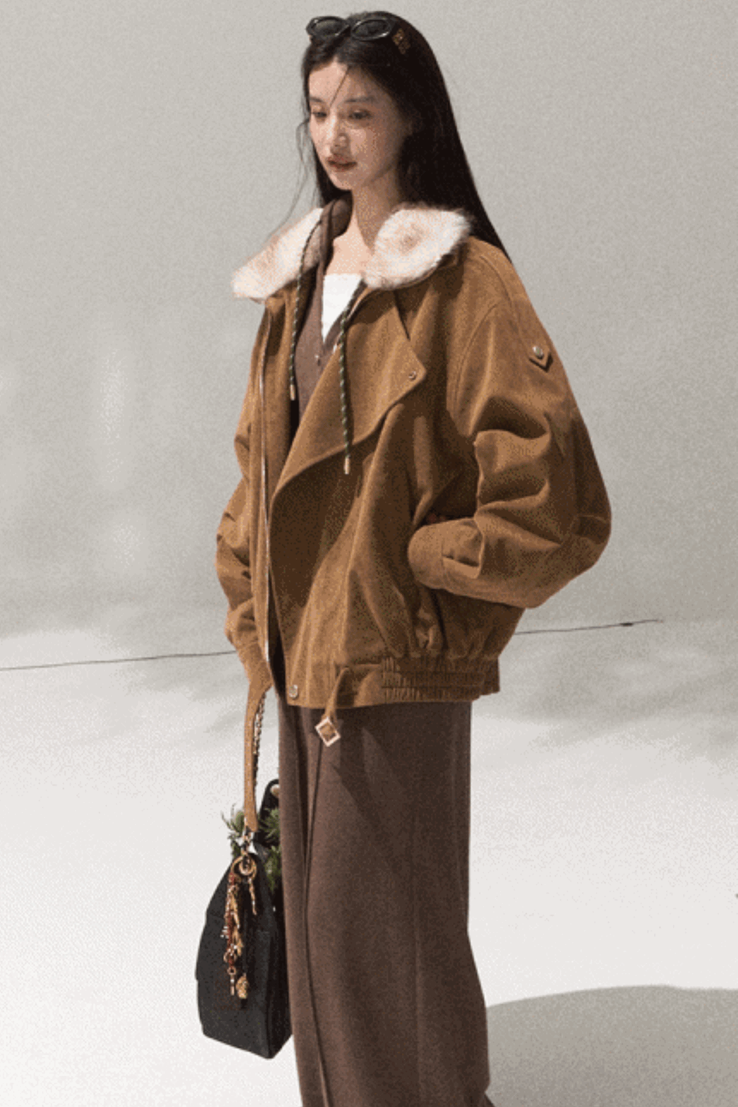 Tears Knit Top & Wide-Leg Pants Set-Up