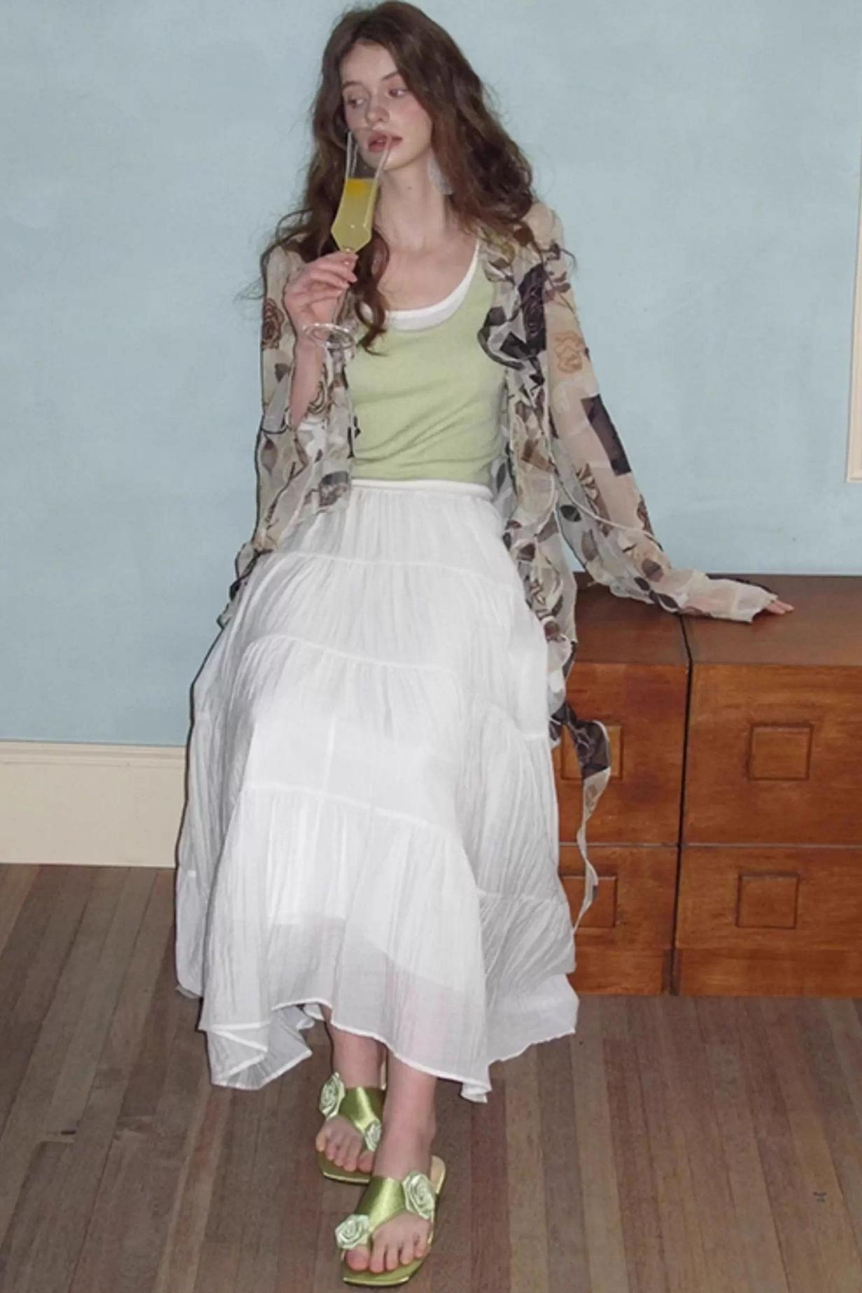 Summer Lace Long Cardigan