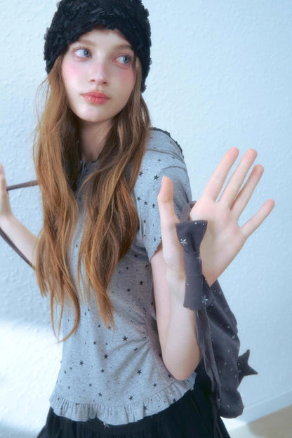 Silver Stars Drawstring Backpack