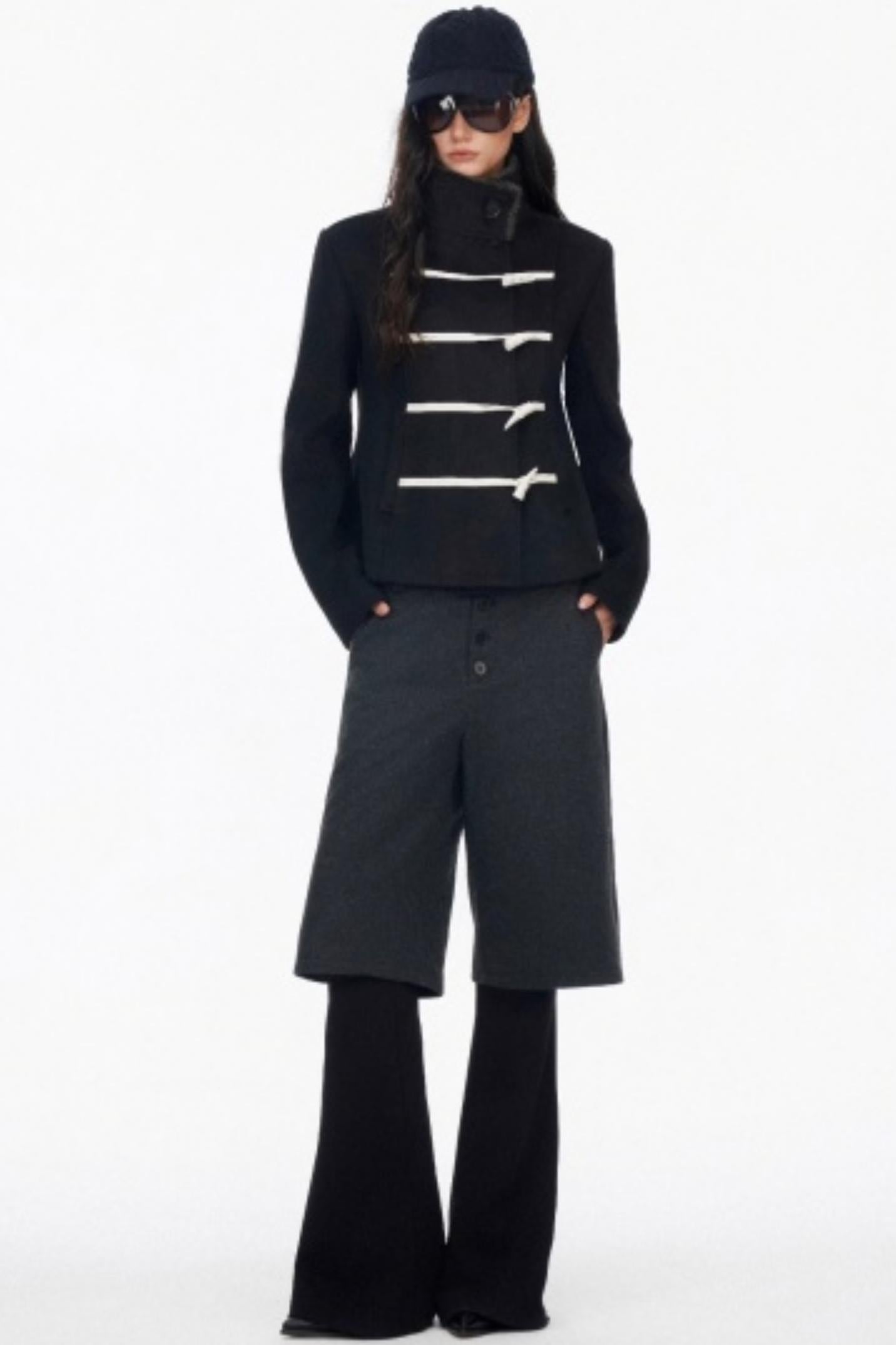 High-End Layered Bootcut Pants