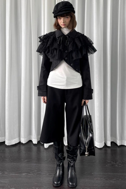 Black Versatile Short Jacket