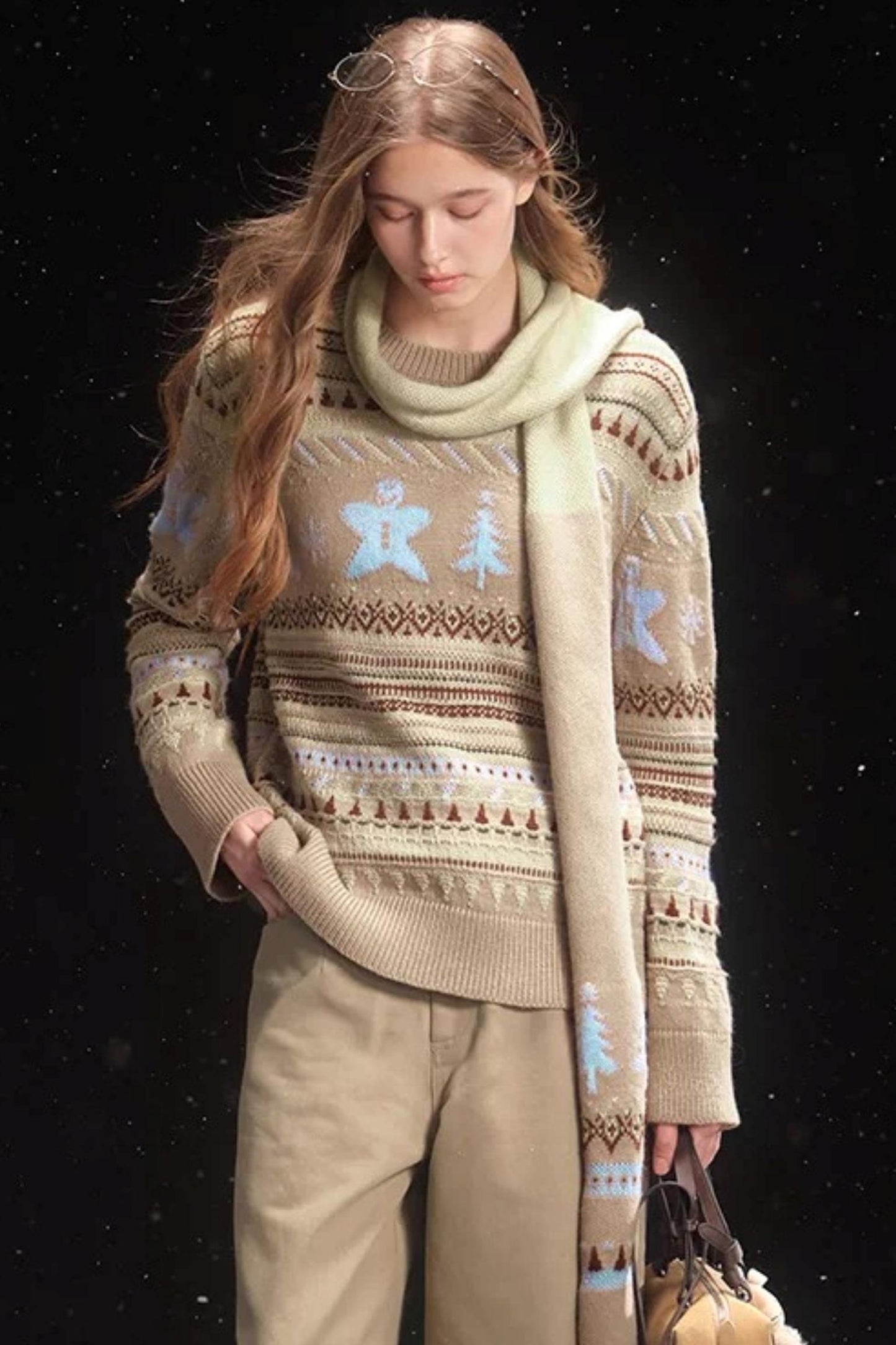 Gingerbread Fair Isle Sweater Set
