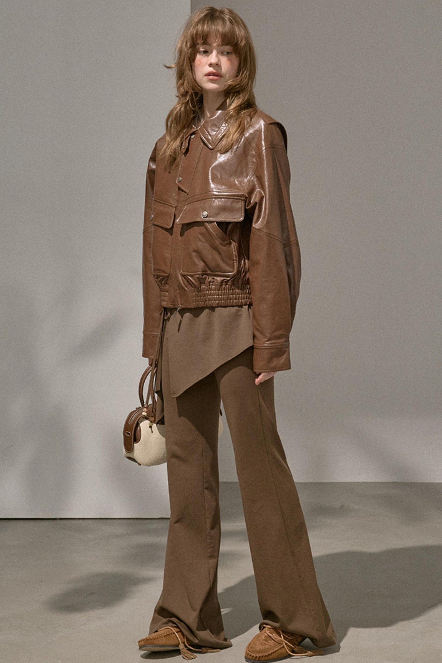 Flared Stitched Pants