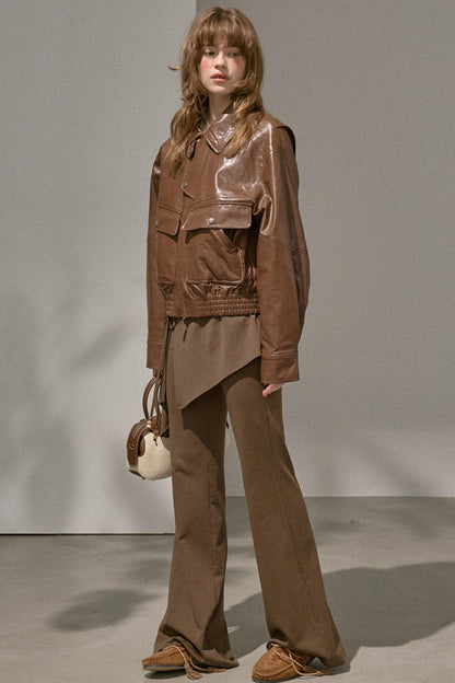 Flared Stitched Pants