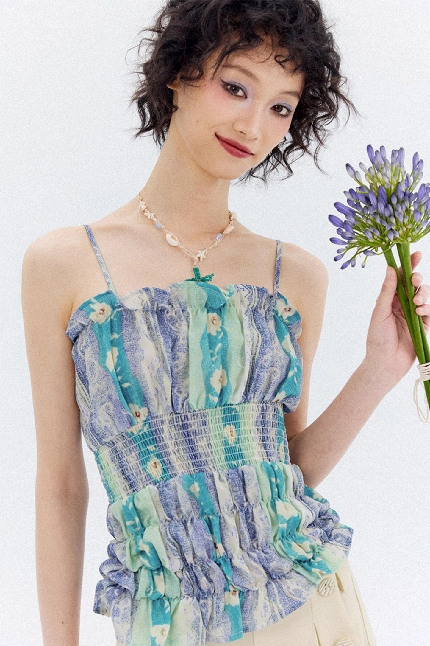 Mist Drawstring Camisole