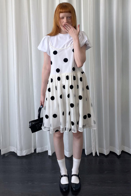 Mesh Polka Dot Dress