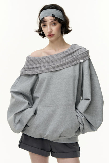 Loose Hooded Sweatshirt