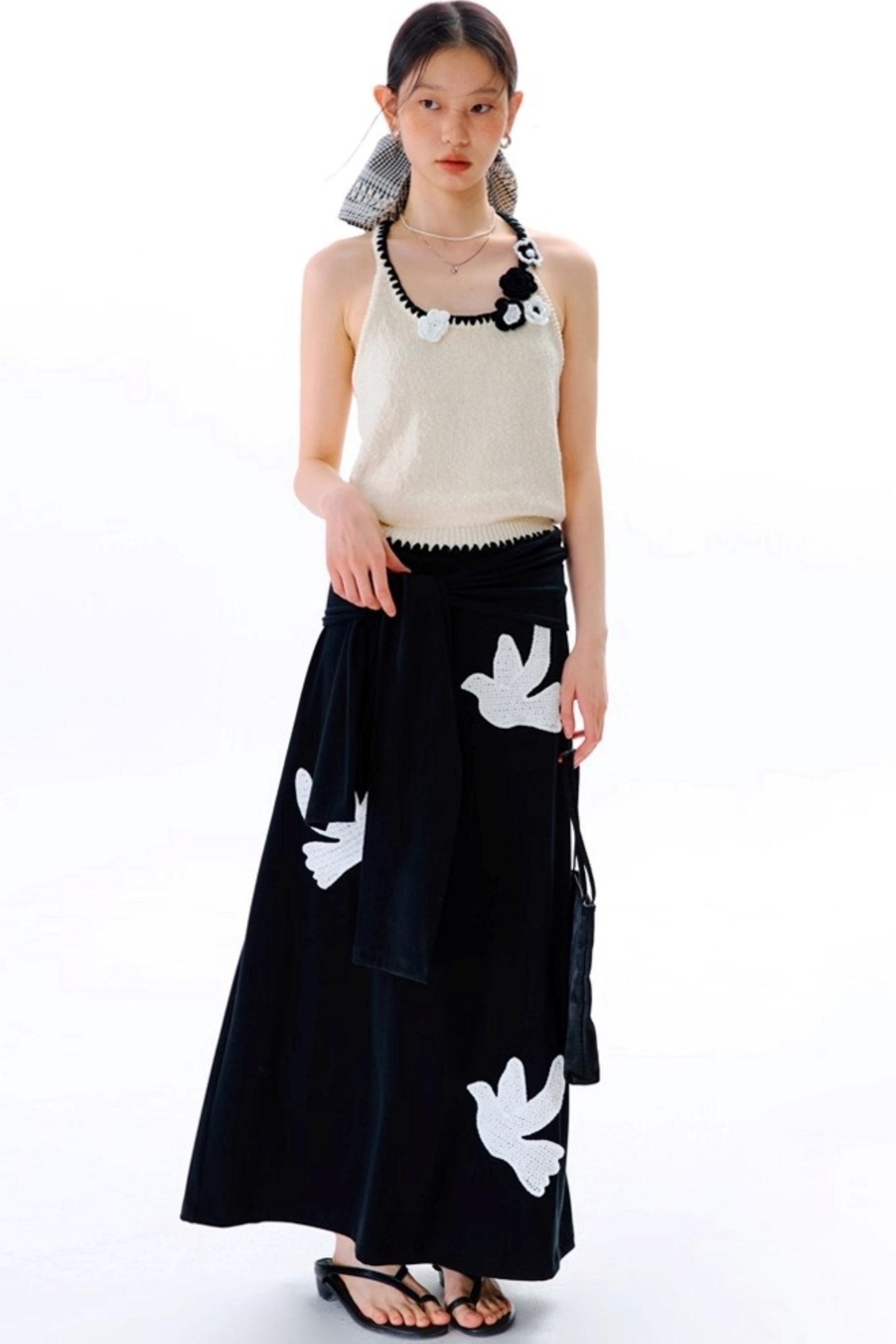 Pounding Stamen Knitted Camisole Top