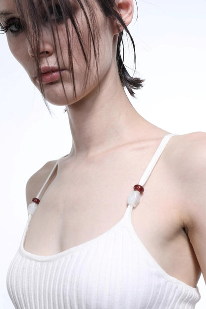 Convincing Wool Knit Halterneck Set-Up