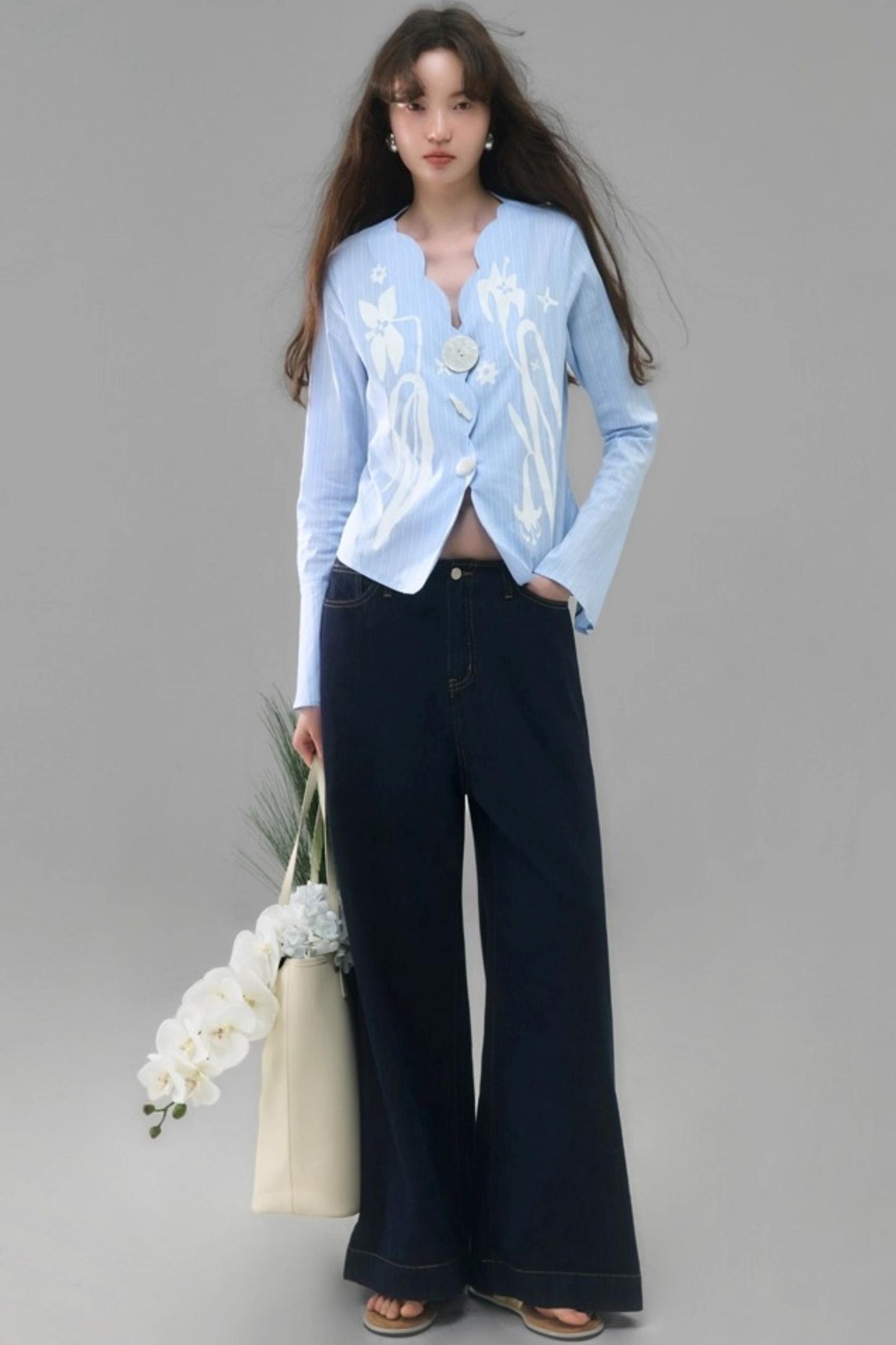 Vintage Lily Flared Sleeve Shirt