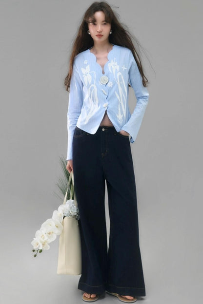 Vintage Lily Flared Sleeve Shirt