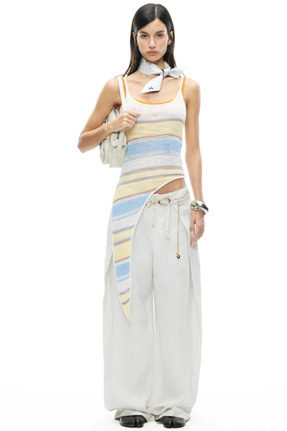 Loop Yarn Striped Camisole