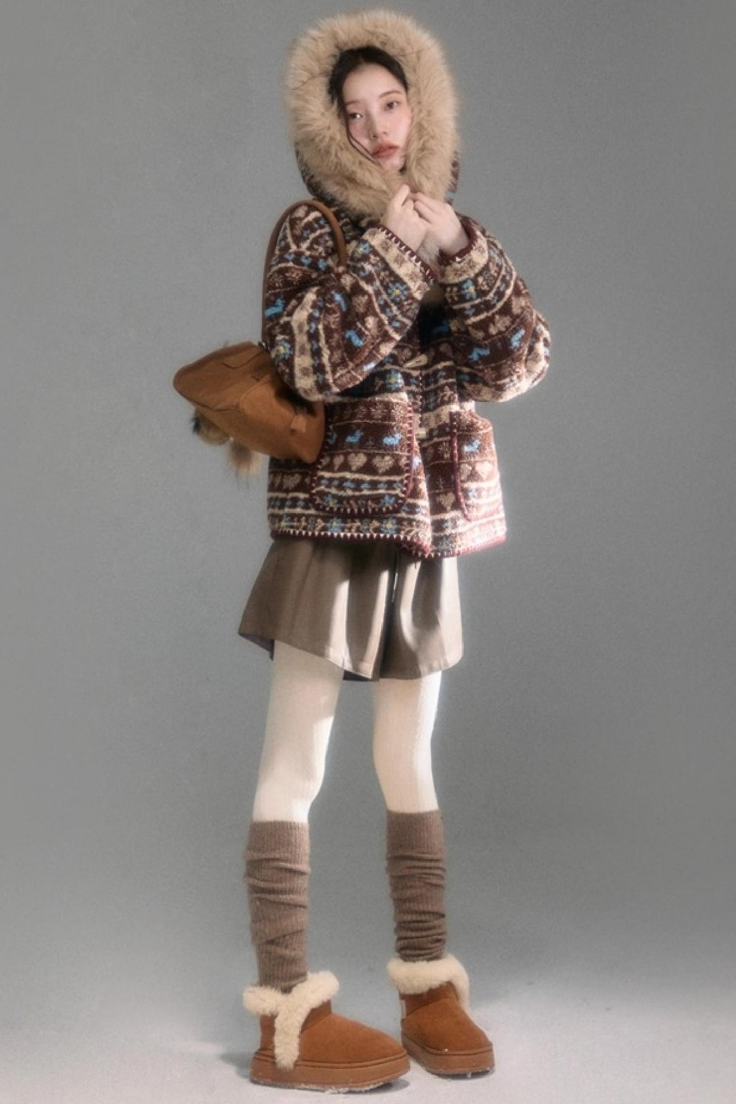 Spicy Coffee Leather Shorts