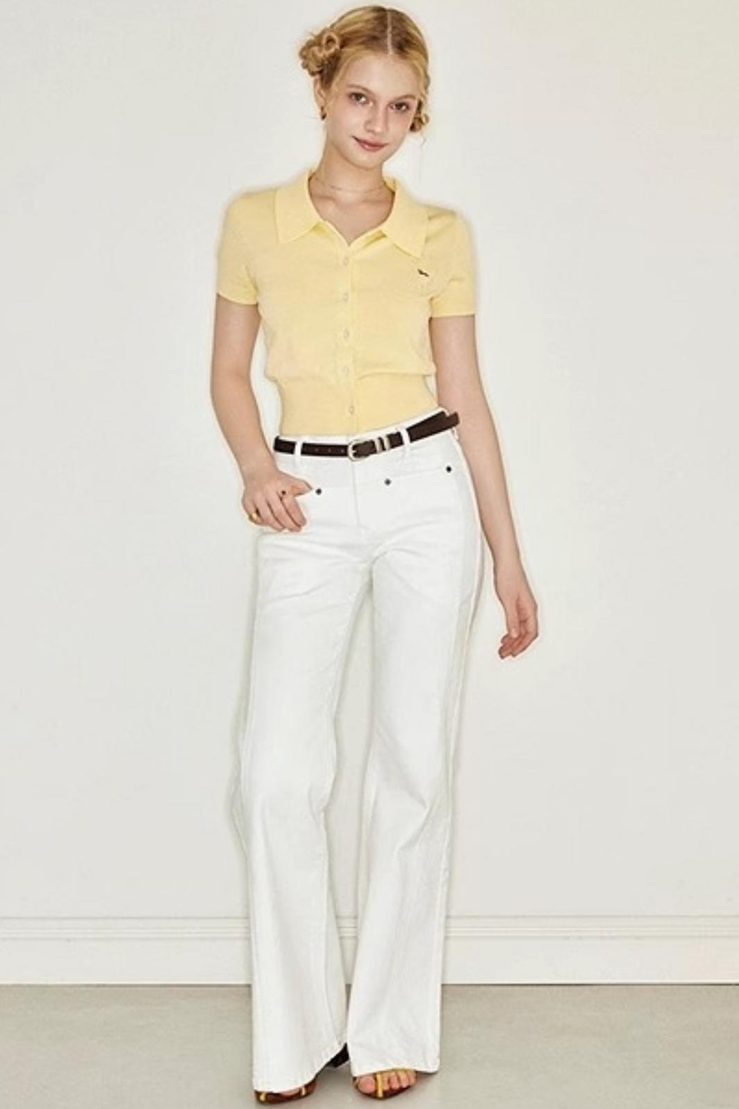 Vintage White Slim Jeans