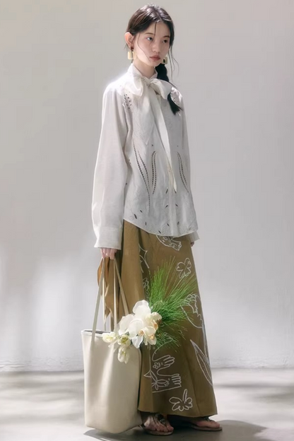 Tulip Embroidery Blouse