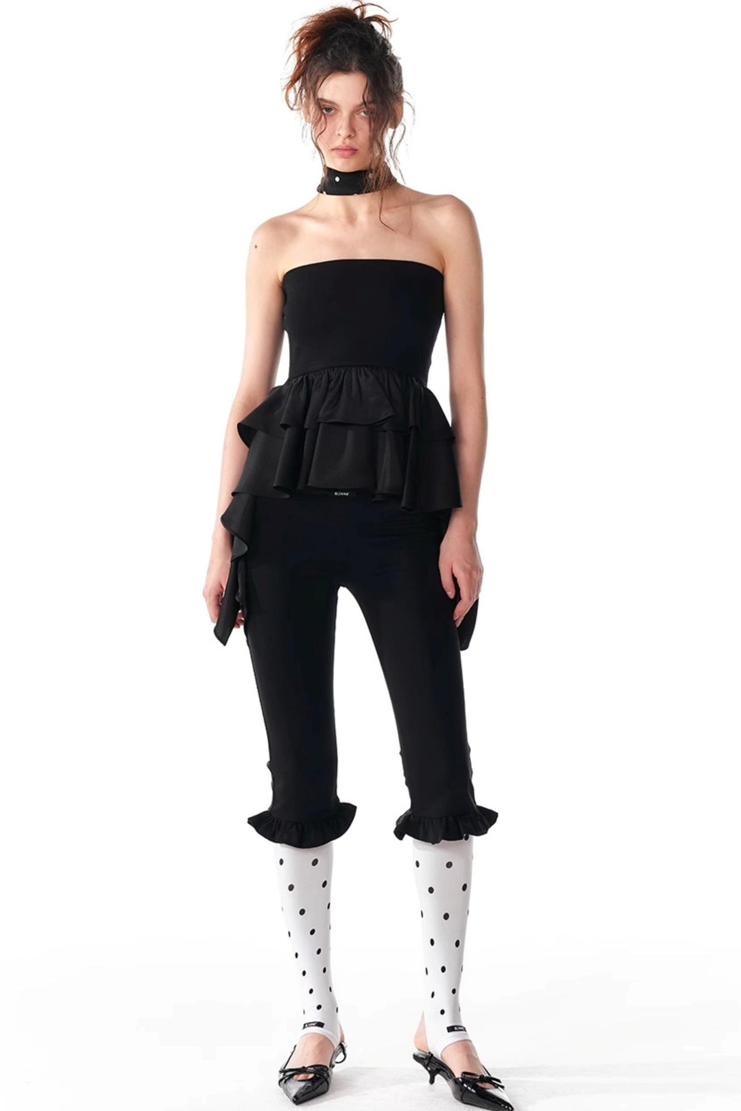 Summer Slim Ruffle Lace Top